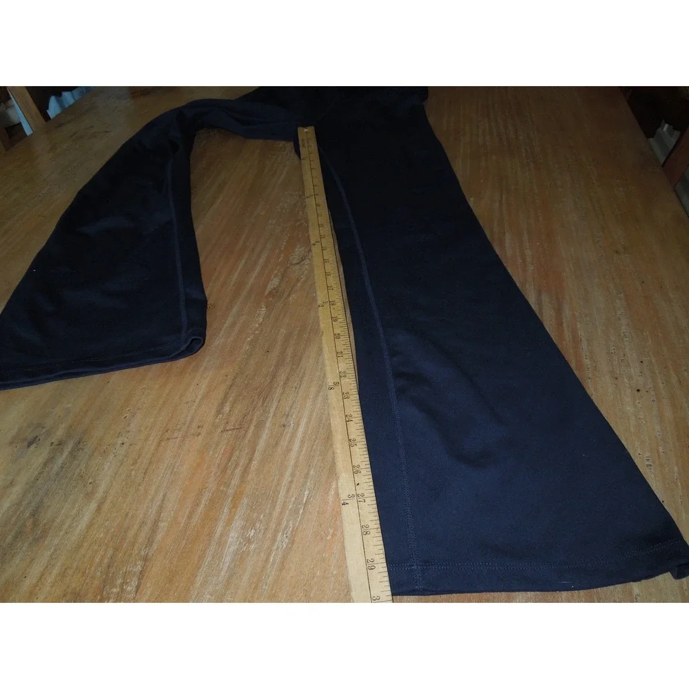 Jockey Sport Womens Navy Blue Flare Leg Yoga Pants Pockets JL4226 Size S - Picture 4 of 6